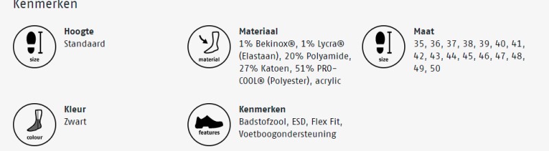 Bata Cool MS 1 Sokken 2 / 3