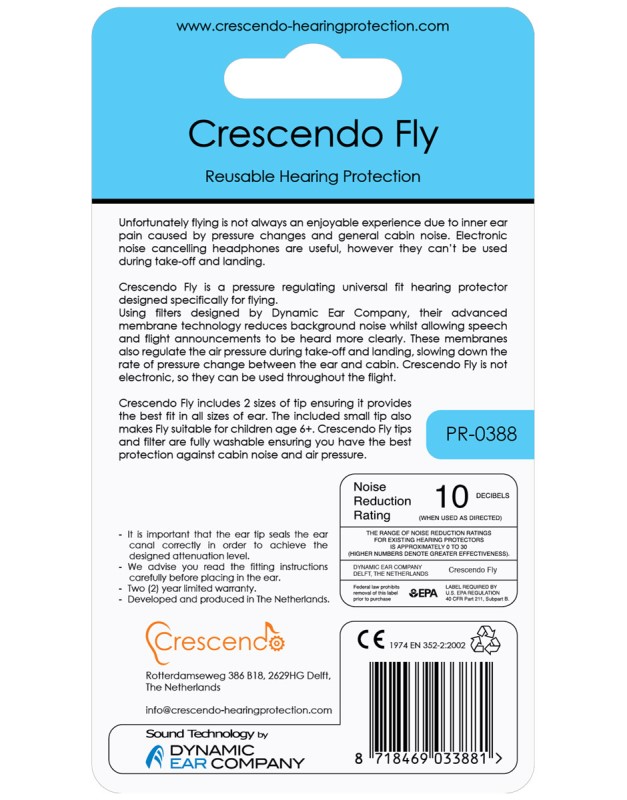 Import Crescendo Oordopjes Fly PR-0388 2 / 6