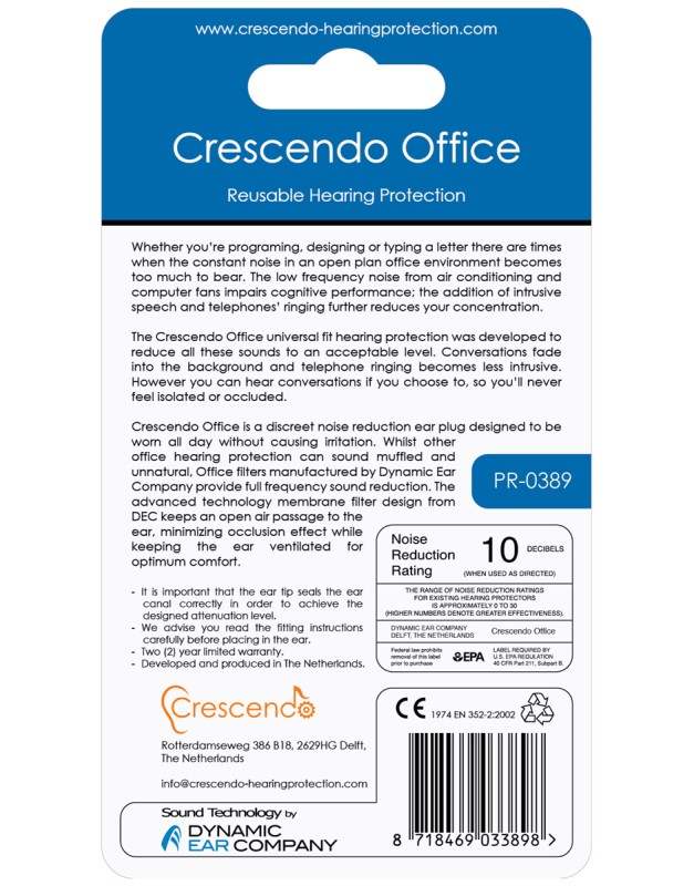 Import Crescendo Oordopjes Office20 PR-0389 2 / 6
