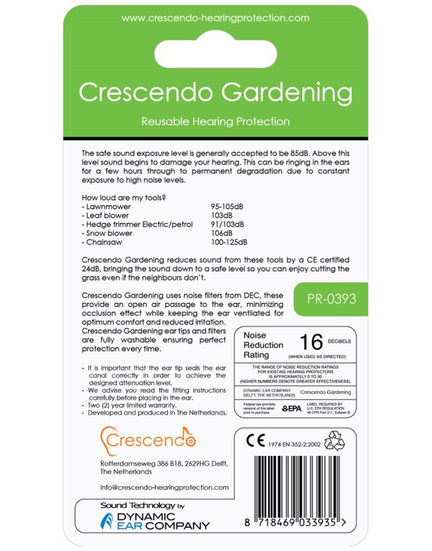 Import Crescendo Oordopjes Gardening 25 PR-0393 2 / 6