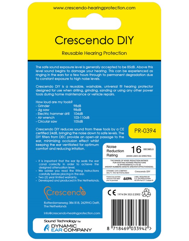 Import Crescendo Oordopjes Do It Yourself  PR-0394 2 / 6