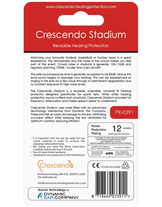 Import Crescendo Oordopjes Stadium 20 PR-0391 2 / 6