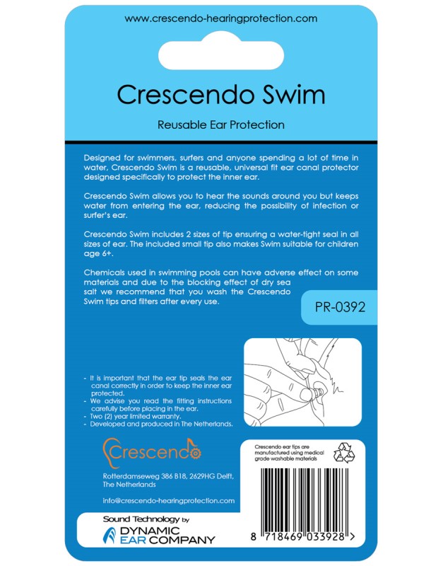 Import Crescendo Oordopjes Swim PR-0392 2 / 5