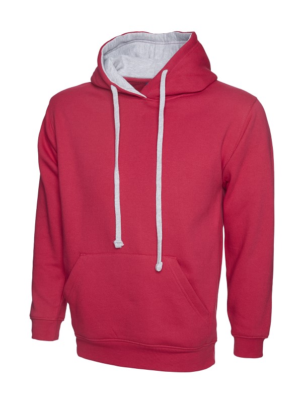 Uneek Contrast Hooded Sweatshirt UC507 1 / 6