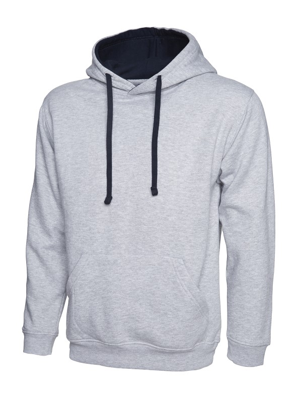 Uneek Contrast Hooded Sweatshirt UC507 2 / 6