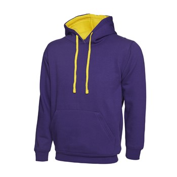 Uneek Contrast Hooded Sweatshirt UC507 3 / 6