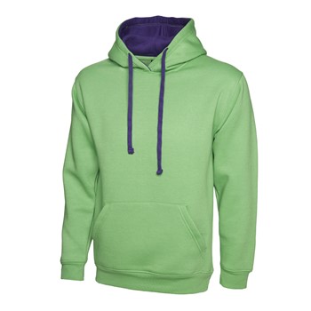 Uneek Contrast Hooded Sweatshirt UC507 4 / 6