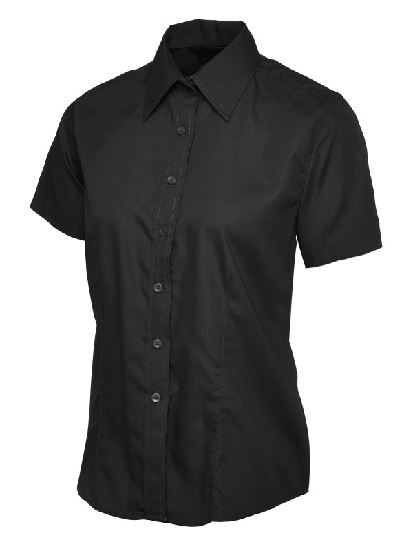 Uneek Dames Poplin Shirt Korte Mouw UC712 1 / 6