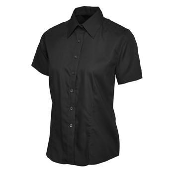 Uneek Dames Poplin Shirt Korte Mouw UC712 1 / 6