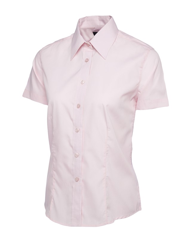 Uneek Dames Poplin Shirt Korte Mouw UC712 3 / 6