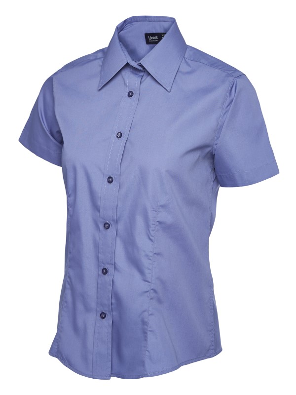 Uneek Dames Poplin Shirt Korte Mouw UC712 4 / 6