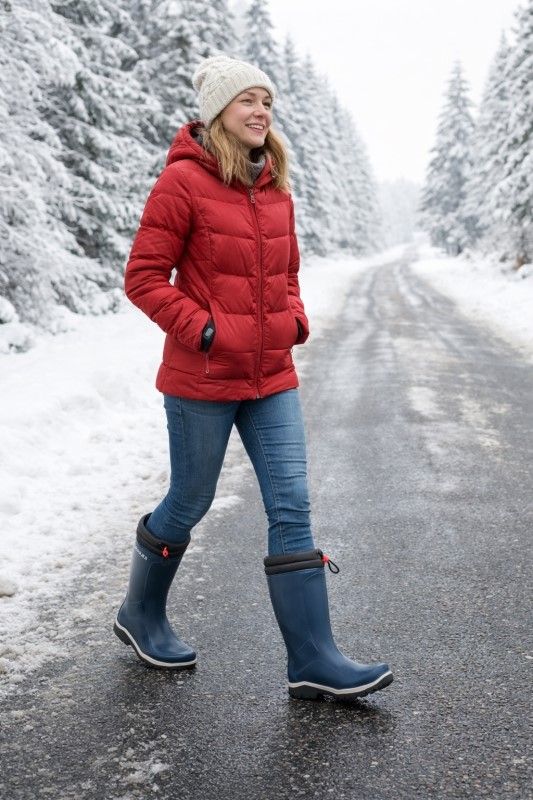 Dunlop K454061 Blizzard Gevoerde laars PVC Blauw 4 / 4