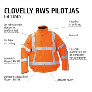 CRV Clovelly RWS Pilot Jas Hi-Vis 03010505 2 / 5
