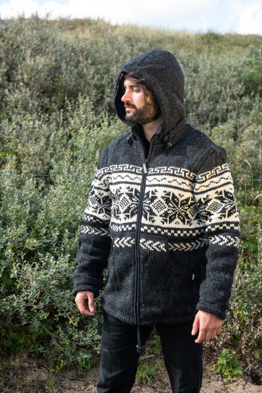 Pure Wool Vest Jan WJK-1301 Antraciet 2 / 5