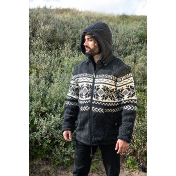 Pure Wool Vest Jan WJK-1301 Antraciet 2 / 5