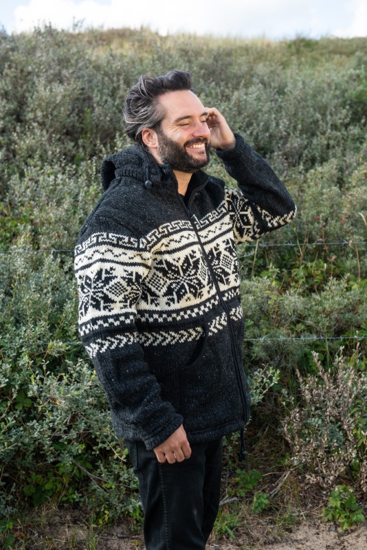 Pure Wool Vest Jan WJK-1301 Antraciet 3 / 5