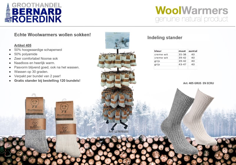 WoolWarmers Wollen Sokken 405 (2-pack) 4 / 5