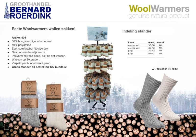 WoolWarmers Wollen Sokken Ramba 405 (2-pack) 4 / 5