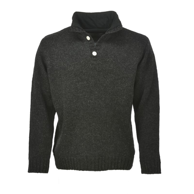 Pure Wool Trui Brian MNL-1701 Antraciet 1 / 5