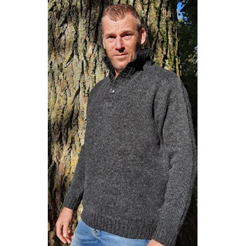 Pure Wool Trui Brian MNL-1701 Antraciet 2 / 5