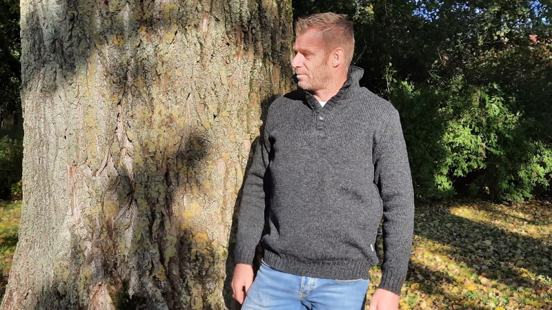 Pure Wool Trui Brian MNL-1701 Antraciet 3 / 5