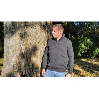 Pure Wool Trui Brian MNL-1701 Antraciet 3 / 5