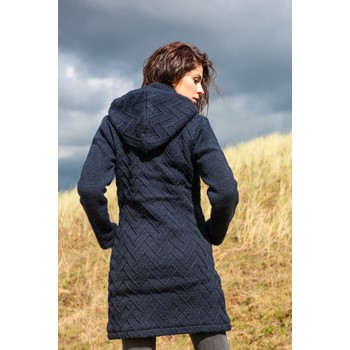 Pure Wool Vest lang Sharon WJK-1709 Marine 2 / 6