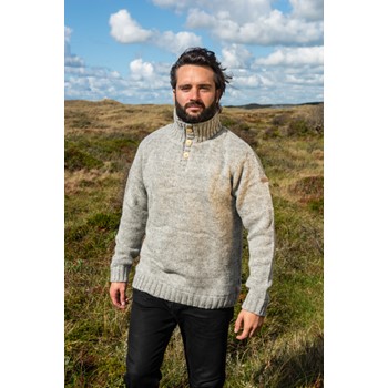 Pure Wool Trui Brian MNL-1701 Lichtgrijs 3 / 5