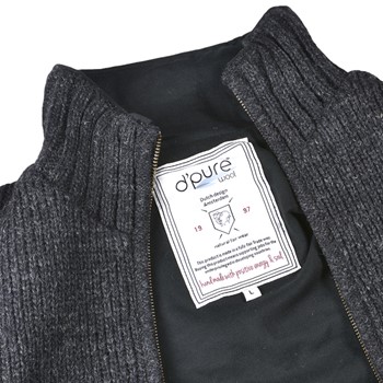 Pure Wool Vest Pascal MNL-1703 Antraciet 4 / 5