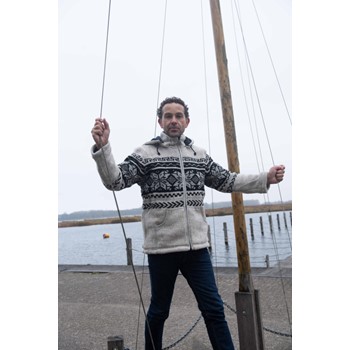 Pure Wool Vest Jan WJK-1301 Ecru 5 / 5