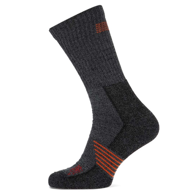 Stapp Techno Bamboo Sok 28400 Donkergrijs/Oranje 2 / 4