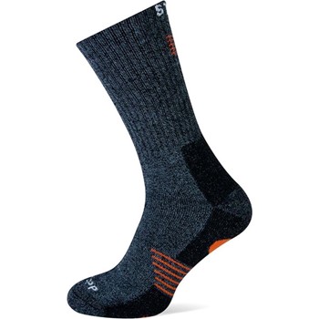 Stapp Techno Bamboo Sok 28400 Donkergrijs/Oranje 3 / 4