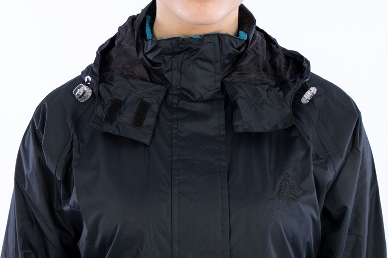 Deluxe Lange Regenjas Dames 43NL Zwart/Aqua  2 / 5