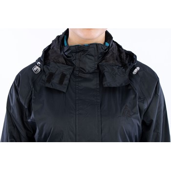 Deluxe Lange Regenjas Dames 43NL Zwart/Aqua  2 / 5