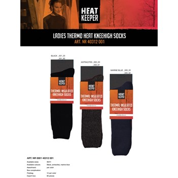 Heatkeeper Dames Thermo Knie sokken 000140312001 6 / 6