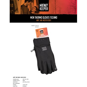 Heatkeeper men Handschoen Techno 000140319001 3 / 3