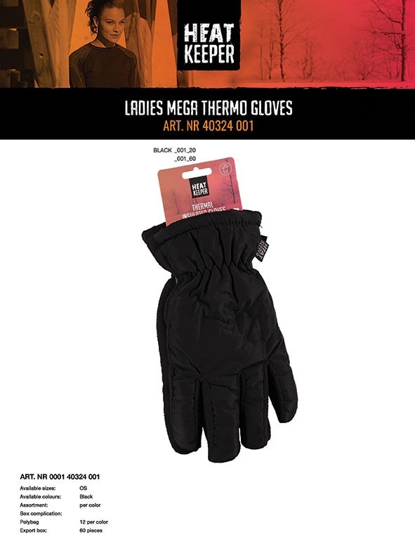 Heatkeeper dames ThermoHandschoen Mega 000140324001 3 / 4