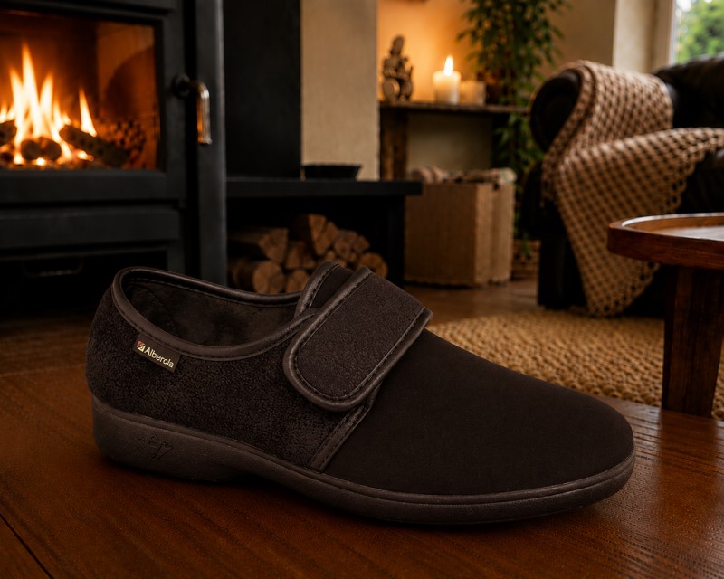 Alberola Stretch Pantoffel Met Klittenband T4142 2 / 2