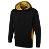 Uneek Two Tone Hooded Sweatshirt UC517 3 / 5