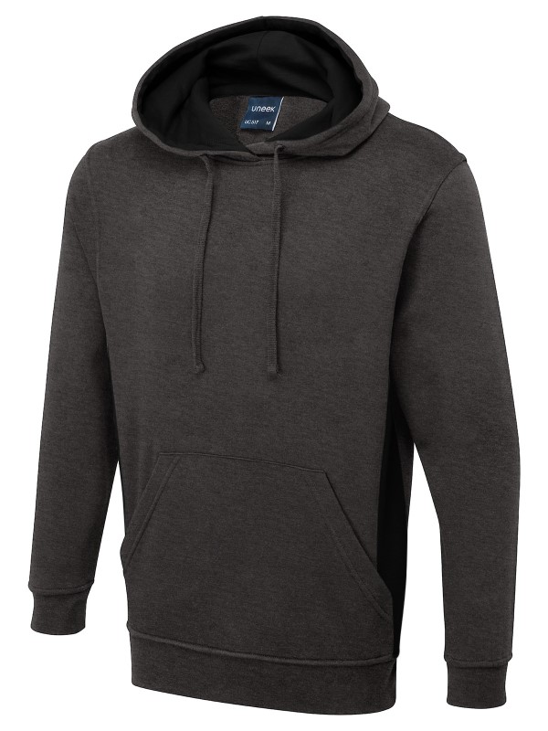 Uneek Two Tone Hooded Sweatshirt UC517 4 / 5