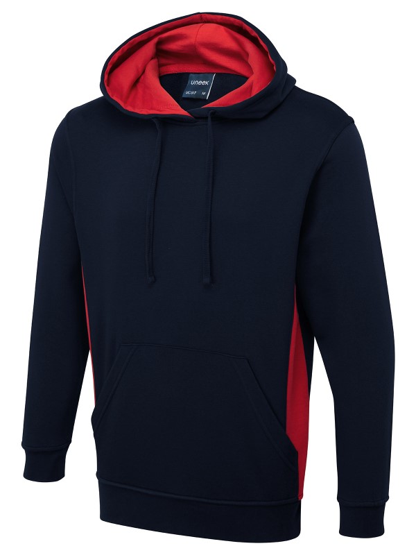 Uneek Two Tone Hooded Sweatshirt UC517 5 / 5