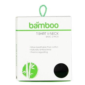Bamboo T-shirts V-hals 2-pack 000161557000 3 / 4