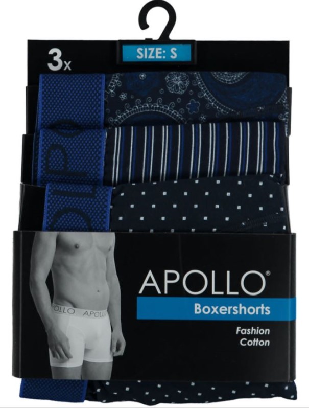 Apollo Heren Boxershorts 3-Pack 000161500108 1 / 2
