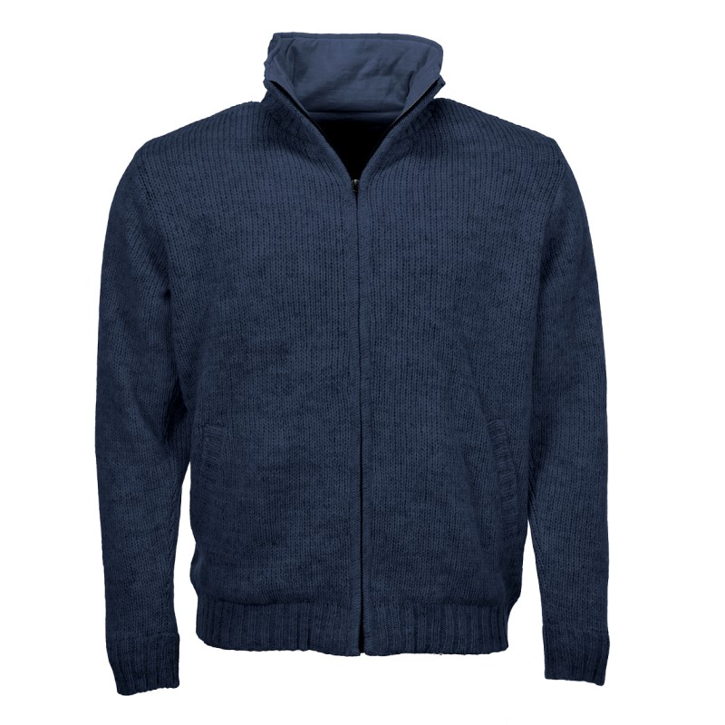 Pure Wool Vest Pascal MNL-1703 Marine 1 / 3