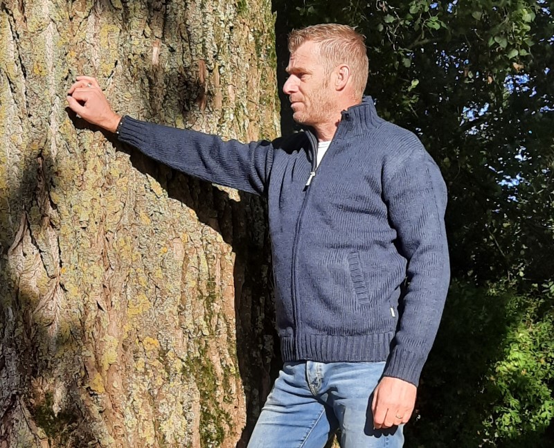 Pure Wool Vest Pascal MNL-1703 Marine 2 / 3