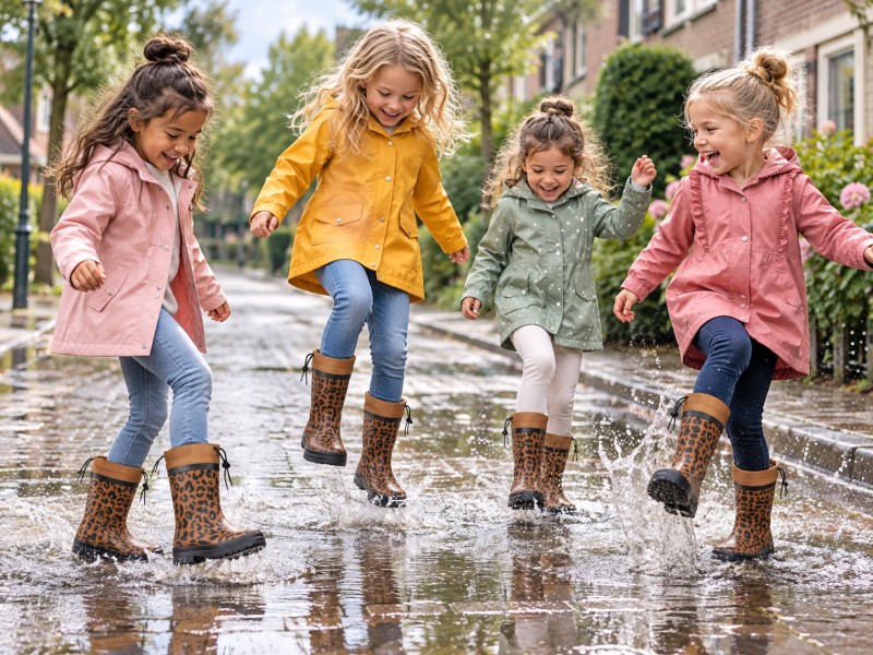 XQ Meisjes Rubberenlaars 000133886101 met fleecevoering (WEEKAANBIEDING!) 5 / 5