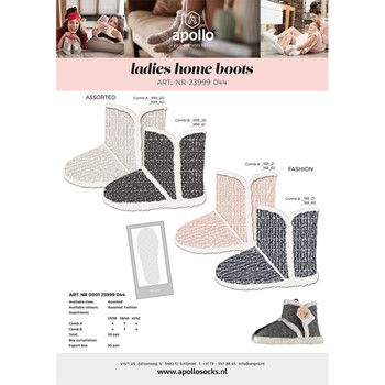 Apollo Dames Home Boots Pantoffels 000123999044 6 / 6