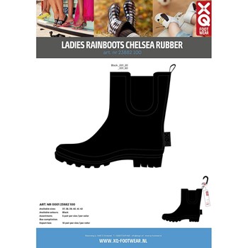 XQ Rubberen Dames Regenlaars Chelsea 000123882100 (Verbouwing) 2 / 5