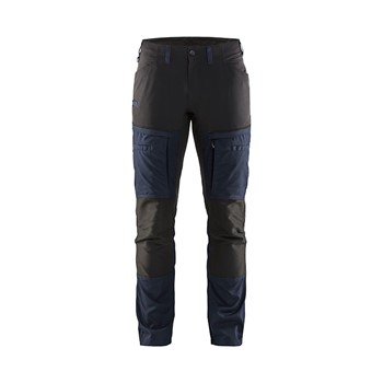 Blåkläder Service werkbroek met stretch 14561845 Donker marineblauw/Zwart 1 / 2