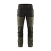 Blåkläder Service werkbroek met stretch 14561845 Groen/Zwart 1 / 2